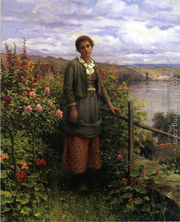 Daniel Ridgway Knight : In Her Garden Daniel Ridgway Knight : In Her Garden